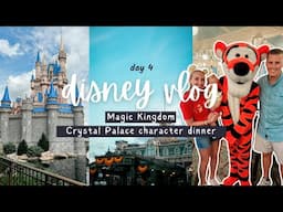 Magic Kingdom Vlog | Crystal Palace character dining, Tiana's Bayou Adventure front row POV & more