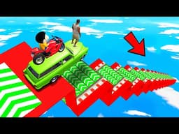 SHINCHAN AND FRANKLIN TRIED THE IMPOSSIBLE PARKOUR CHALLENGE GTA 5