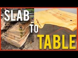 How to Make a Live-Edge Table from a Rough Slab