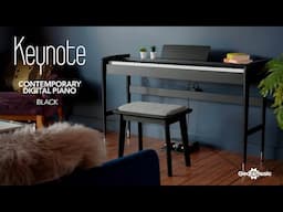 Keynote Contemporary Digital Piano, Matte Black | Gear4music Piano and Keys