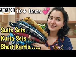 Beautiful 10+ Amazon Suits , Kurta Sets & Short Kurtis Haul 💕| Neema's Corner