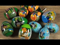 LITTLE MOLE Super Mario Disney Phineas and Ferb Chupa Chups Monsters Surprise Eggs