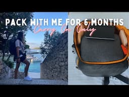 Pack with Me for 6 Months Carry On Only Travel