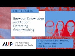 Fashion Talks at AUP | Cultures and Histories of Fashion  - Opening social and material landscape