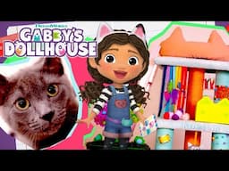 We Help a REAL Cat Make a Gabby's Themed Cat Tree!