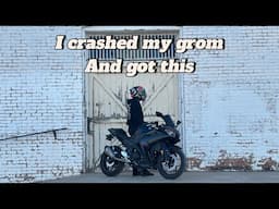 I crashed my grom and got this. | Yamaha R3 |