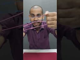 Rubber band magic #magic #magicmethod #simplemagictricks #shortsfeed