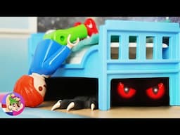 Playmobil Familie Vogel: Julians monster onder het bed!🧌🛌🏻 Playmobil film