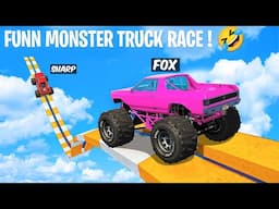 Funny Monster Truck Race 🤣 | GTA 5 Funny Moments - Black FOX