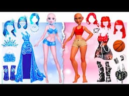 Shopping Challenge! Marinette, Elsa, Anna & Moana Clothes Switch up | Style wow