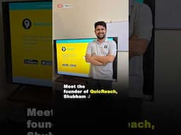 💡Shubham Jain Tackles Airport Travel Challenge With His Startup | QuicReach