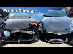 Fixing A Salvage Nissan 350z With FRAME Damage