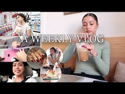 WEEKLY VLOG!! (trying not to crash out the whole week); new nails, gym, cleaning, party,