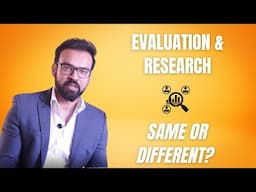 What are the differences between Evaluation and Research?