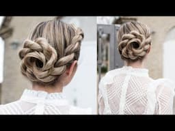 Gorgeous Rope Braid Updo - DIY Tutorial