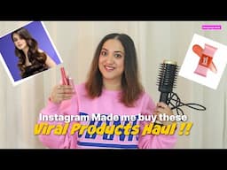 Instagram Made me Buy these VIRAL Products !! Makeup Hair Tools Haul | Perkymegs Hindi