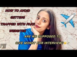 How To Apply For Cabin Crew Interview Without Getting Trapped In FakeWebsites 🤔lMoney For Interview?