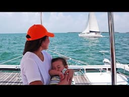 Buddy Sailing with a CLASSIC CATAMARAN - Ep 119 Sailing Luckyfish