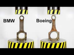 HYDRAULIC PRESS VS ENGINE CONNECTING RODS AND SEAT BELTS