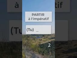 TEST your French verbs conjugation skills (PARTIR) #shorts