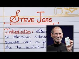 Ep-14: brief essay on "Steve jobs" | Short essay series | STEVE JOBS | CEO OF APPLE INC.