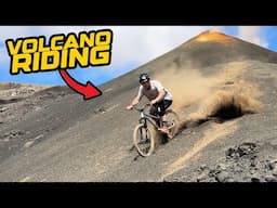 RIDING MY HARDTAIL MTB DOWN A VOLCANO AND EPIC KICKER RAMP SPOTS!