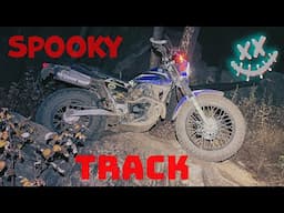 New Spooky Single Track After Dark on the Yamaha TW200