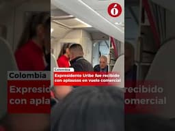 ¡Ovacionado! Así recibieron al expresidente Uribe en un vuelo comercial