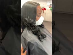 Traditional sew in minimal leave out #traditionalsewin #sewin