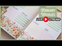 LIVE: Set up my February bujo weeklies with me ✨