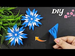 Easy Paper Flower Craft | How To Make Paper Flower Easy | Paper Flower Making Step By Step