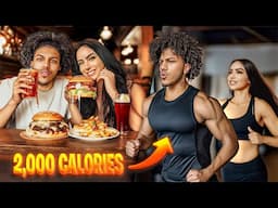 BURNING Every Calorie We EAT...Loser Gets PUNISHED! | Exercise Bike YESOUL G1M MAX