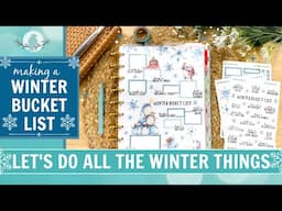 Making a Winter Bucket List for My Planner | Penguin Snow Days | Happy Planner