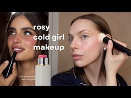 How to Get Rosy Cheeks with the Cold Girl Blush Trend | Winter Makeup GRWM