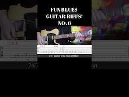 FUN BLUES ROCK RIFFS! NO. 6 #shortsfeed #shortsvideo #bluesrock #bluesguitarlesson #classicrock