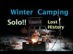 Winter Car Camping Solo - Lost History Found!!!