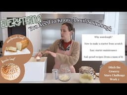 SOURDOUGH MASTERCLASS - starter from scratch, easy maintenance, recipes, and more! - Challenge wk 2