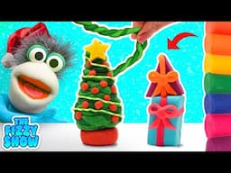 Fizzy & Phoebe DIY Play Doh Christmas Tree & Christmas Decorations For Santa| The Fizzy Show Videos