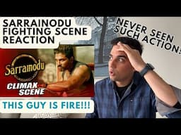 Reacting to the EPIC Climax Fight Scene from Sarrainodu featuring Allu Arjun! What a performance! 💥🔥