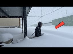 Chaos in Japan Today! The deep snow in Obihiro is amazing! 120cm in one night