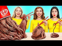 Big, Medium and Small Plate Challenge! Funny Kitchen Hacks by Tricks by RATATA BOOM