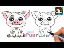 How to Draw Pua the Pig | Moana 2