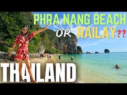 RAILAY beach THAILAND | Phra Nang beach | Krabi sightseeing vlog | Thai massage | Travel guide