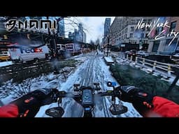 More Snow & Icy Rain on the Nami Klima Max! | eScooter POV