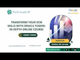 Oracle Fusion SCM Online Training Demo @ 02-01-2025