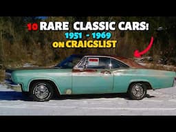 10 Classic Cars For Sale From 1951 - 1969 on Craigslist!