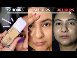 30 hour wear test of Maybelline Lumi matte foundation 😰