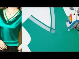 Sewing Hacks and Tips | Easily Cutting and Stitching Blouse V Neck Designs