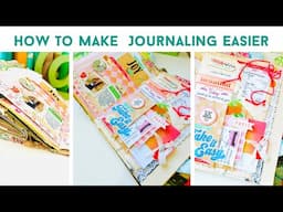 HOW TO MAKE JOURNALING EASIER | New To Journaling | Need Inspiration ? | Weekly Junk Journal