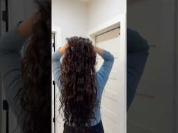 Curly hair wash & style🚿 #curlyhair #washday #stylehair